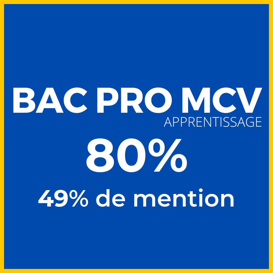 BAC PRO MCV app - RESULAT 2024